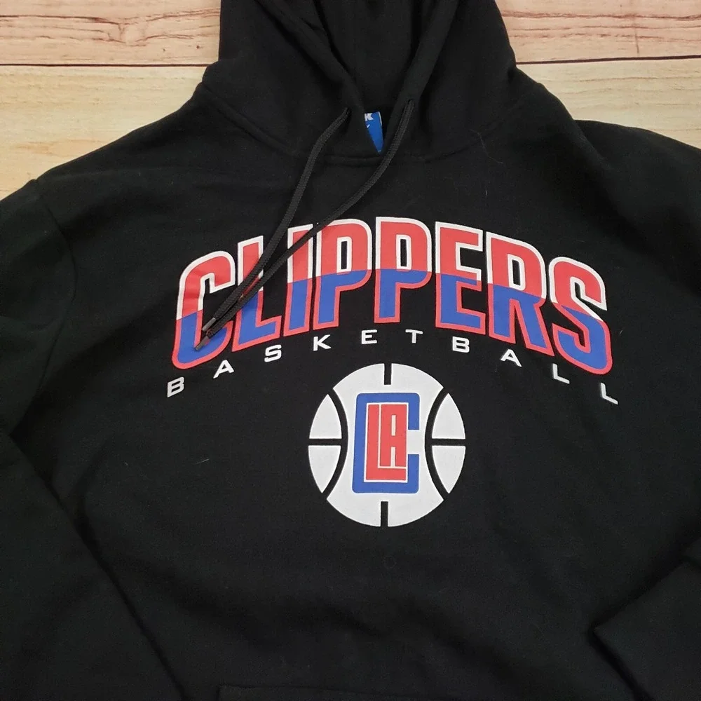 Los Angeles Clippers Sweater Mens Extra Large Black Red NBA Basketball UNK Adult